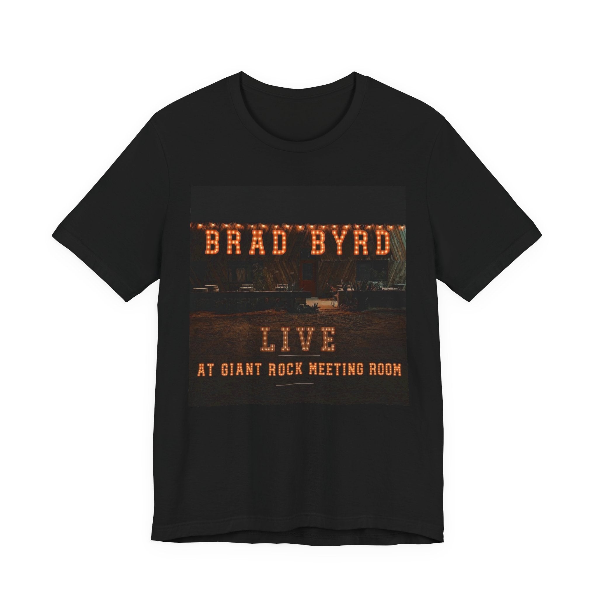 Brad Byrd Live Concert Tee — "Live at Giant Rock Meeting Room" Vintage Band Shirt