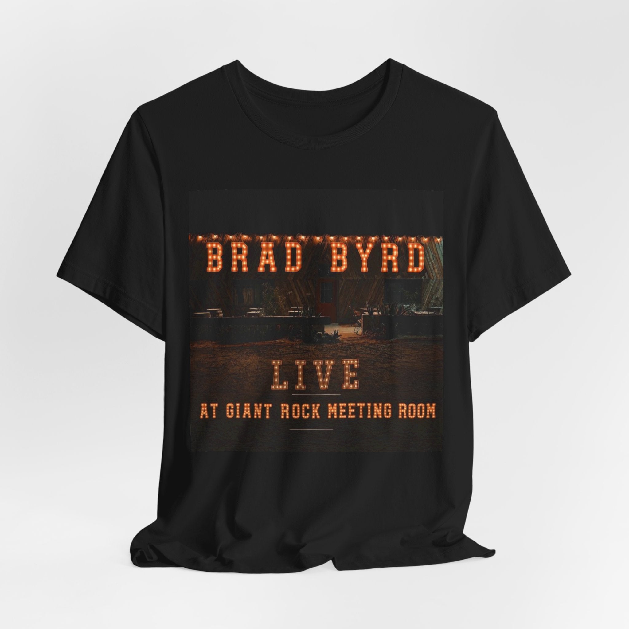 Brad Byrd Live Concert Tee — "Live at Giant Rock Meeting Room" Vintage Band Shirt